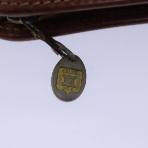 CELINE Macadam Canvas Clutch Bag PVC Brown - Picture 7 of 16